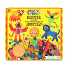 Smarts & Crafts Trousse de bricolages des monstres-Kit d'artisanat pour les activités en classe, les projets amusants à la maison et un cadeau unique pour les enfants.