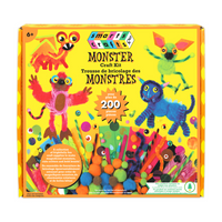 Smarts & Crafts Trousse de bricolages des monstres-Kit d'artisanat pour les activités en classe, les projets amusants à la maison et un cadeau unique pour les enfants.