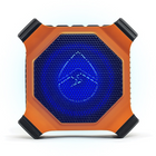 ECOXGEAR EcoEdge Plus Waterproof Bluetooth LED Lit Speaker - Orange-IP67 Waterproof / Shock Resistant