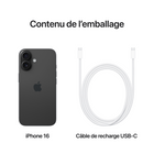 Apple - iPhone 16 6,1" - 128 Go - Noir - Bell et Virgin Plus-Connectivité Satellite: Quand aucun réseau cellulaire ou Wi-Fi n'est à sa portée, iPhone peut se connecter à un satellite pour vous permettre d'envoyer et de recevoir des textos et des Tapback. En cas d'accident de voiture grave, il peut contacter les secours si vous n'êtes pas en mesure de le faire
