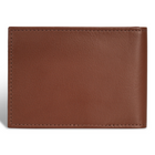 Champs Onyx Leather Bi-Fold Clip Wallet - Brown-RFID Lining