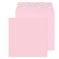 Blake - Enveloppes d'invitation rose pastel de couleur creative de - 6 1/4 po l x 6 1/4 po L - bebe rose - Paquet de 25-Bebe Rose