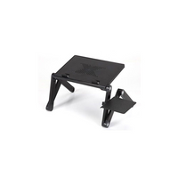 MMNOX 5288A Metal Laptop Cooling Table, Black (AS-MX-5288A)-Black aluminum alloy construction
