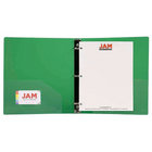 JAM PaperMD – Reliure en plastique à 3 anneaux, 1,5 po, vert, 2/paquet-2/paquet