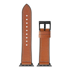 JCPal Gentry Leather Band for Apple Watch 42/44mm - Coffee Brown-Compatible to Apple Watch Series 3, 4, 5, 6, and SE Models