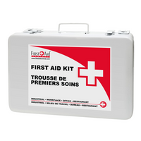 First Aid Central - Trousse de premiers soins Type 2 - Moyenne - CSA Z1220-24 - Boîtier en métal-Pour les lieux de travail à faible risque suivant les normes CSA et ayant 26 à 50 travailleurs par quart de travail.