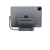 Satechi Aluminum Stand Hub for iPad Pro - Space Gray-2021 iPad Pro M1, 2020/2018 iPad Pro, 2020 iPad Air, 2020 MacBook Pro M1, 2019/2018/2017/2016 MacBook Pro, 2020 MacBook Air M1, 2018 MacBook Air, Microsoft Surface Pro 7, Surface Go, Samsung Galaxy S20 5G, Google PixelBook. Requires a USB-C PD port for full compatibility