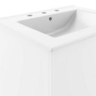 Modway - Vitality 24" Vanette de salle de bain - Blanc blanc-Assemblée requise
