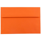 JAM Paper - Enveloppes d'invitation colorées A7 - 5,25 x 7,25 - orange recyclé - Paquet de 50-Caractéristiques de l'enveloppe : Fermeture à rabat droit en gomme, finition papier lisse de haute qualité, 30 % recyclé