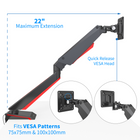 ShoppingAll - Support de bureau pour moniteur de jeu, entièrement réglable, à ressort à gaz, rouge-L'ajout de lumières LED à votre installation de jeu ou à votre poste de travail crée une couleur ambiante qui rend votre poste de travail plus vivant et unique.