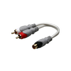 Electronic Master – Câble audio femelle RCA à mâle 2 RCA de 6 po, 1,6 x 5,5 x 7,9 po, gris-Câbles abordables de grande qualité permettant d’obtenir la meilleure qualité sonore que votre système peut fournir