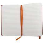 JAM Paper - Carnet ligné à couverture rigide, fermeture à élastique, format voyage (4 x 6 po), orange, 2/paquet (340528848g)-Vendu séparément
