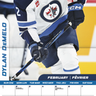 DateWorks 2026 16-Month Wall Calendar - 12" x 12" - Winnipeg Jets - Bilingual-Sports