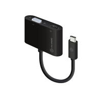 ALOGIC - Adaptateur USB-C vers HDMI VGA 2 en 1 - Mâle vers 2 femelles - Série Premium-Connexion d'une source USB-C à un écran HDMI ou VGA