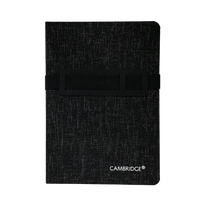 Cahier commercial Cambridge avec bande élastique pour crayon/téléphone , 192 pages, charbon (590013)-Feuilles blanches au format 8 "x 5-1 / 2"