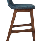 Modway - Juno Tabouret de comptoir - Tissu bleu marine - Ensemble de 2-Repose-pieds et dossiers