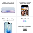 Apple iPhone 17 - 256 GB - Mist Blue - Bell and Virgin Plus-Charges Fast. Makes It Last. - All-day battery life with up to 30 hours of video playback. Charge up to 50% in 20 minutes
