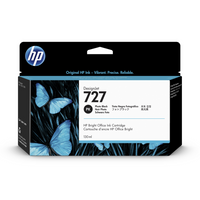 HP 727 Cartouche d'encre Designjet noire photo, 130 ml-Noir Photo
