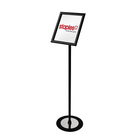 Futech FSH011B Support pour enseigne de sol paysage / portrait, 10,5 "x 13" enseignes, noir-Porte-enseigne au sol Snap Frame