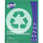 Hilroy Exercise Book, 1/2 Interlined 1/2 Plain, 9-1/8" x 7-1/8", 72 Pages-Hilroy makes it easier for students and teachers to identify the correct subject with a different lightweight colour cover for different rulings
