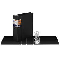 Davis QuickFitMD – Cartables à anneaux en D de qualité commerciale Deluxe, 3 po, noir-le cartable robuste antimicrobien de qualité commercial Deluxe de QuickFit est doté d’un porte-étiquette unique qui s’enroule autour du dos de la couverture jusqu’à l’avant pour faciliter l’insertion et l’identification du contenu
