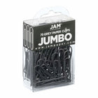 JAM PAPER - Trombone Geant Colore 2", Gris, 2 Paquets de 75-Quantite : 2/paquet (75 par boîte)