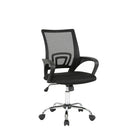 TygerClaw - Fauteuil de bureau TYFC21030 Air Grid professionnel en mailles, mi-dos-Garni en mailles noires douces et résistantes