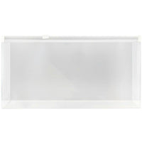 Jam Paper Enveloppes en plastique avec fermeture à glissière, 4 3/4 x 9 1/2 po, transparentes, 12/pqt-Transparent