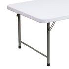 Table pliante en plastique blanc granite pour enfants, 30 larg. x 60 long. x 19 haut. (po) (RB-3060-KID-GG)-Capacité de charge statique de 260 lb