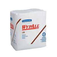WYPALL â€“ Essuie-tout L20 pliés en 4, 12 1/2 x 13 po, 4 épaisseurs, blanc, paquet/68 feuilles, boîte/12 paquets-Blanc