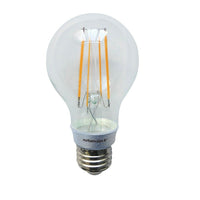 Northern Stars 84407 LED Light Bulb, A19 8W, Filament, Dimmable, Clear, Silver, 10 Pack-LED A19 8W Filament, Warm white (Soft white)