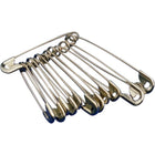 SCN Industrial Safety Pins, Assorted Sizes, 600 Pack (SAY543)-Reorder Qty - 12