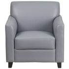 Fauteuil de la série HERCULES Diplomat en cuir gris (BT-827-1-GY-GG)-Style contemporain