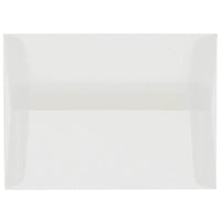 JAM Paper A8 Invitation Envelopes, 5.5 x 8.125, Clear Translucent Vellum, 1000 Pack (79462B)-Clear