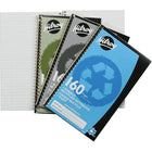 Hilroy 1-Subject Recycled Notebook, 9-1/2" x 6", Assorted, 160 Pages-Paper: recycled with 30% post consumer waste