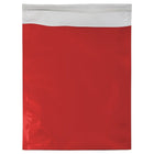 JAM Paper Enveloppes à ouverture côté court en aluminium à fermeture « pelez et scellez », 10 x 13 po, rouge, paq/25-Ouverture : côté court