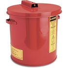 Justrite Dip Tanks, 5-Gallon Steel Dip Tank, 13 3/4" x 13", 1Lb-Manually operated covers which stay open for convenient access