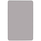 Flash Furniture 30"W x 72"L Rectangular Grey Thermal Laminate Activity Table - Height Adjustable Short Legs-Scratch and Stain Resistant Surface