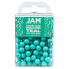 JAM PAPER - Punaises colorees, Punaises à tête ronde, Bleu sarcelle, Paquet de 100-Punaises en plastique