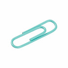 JAM PAPER - Colore norme 1" Trombones, Bleu sarcelle, 2 paquets de 100-Ces trombones colores sont parfaits pour organiser des papiers à la maison, à l'ecole ou au bureau