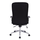 TygerClaw – Chaise de bureau en cuir PU à dossier haut (TYFC22015)-Base robuste en acier chromé durable avec roulettes doubles à surfaces multiples