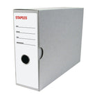 Staples - Boîtes pour reliures, facture n° 6, 10 1/4 x 3 1/2 x 9 po-Parfaites pour entreposer toutes sortes de documents (factures, connaissements, formulaires, etc.).