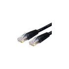 StarTech C6PATCH3BK 3' Cat 6 Molded Patch Cable, Black-Features RJ-45 Male connector on both sides to facilitate easy connectivity