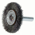 Osborn - Brosses Rotatives À Fils Crêpés A/Arbre 1/4po, 2po Dia., Fils 0,014po, Arbre 1/4po, paquet de 3-Type d'utilisation Acier inoxydable