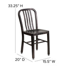 Chaise pour l’intérieur et l’extérieur en métal noir antique et or (CH-61200-18-BQ-GG)-8