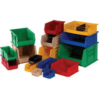 Quantum Storage Systems - Bacs Ultra Empilable & Suspendable, 4-1/8po La, 3po H X 5-3/8po P, Jaune, paquet de 24 -Capacité de 110 lb
