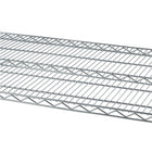 Étagère grillagée robuste à 5 tablettes TRINITY munie de roulettes – Chrome (TBFC-0904)-5 tablettes de qualité commerciale certifiées NSF de 60 po x 24 po