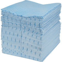 Zenith Safety - Feuilles Absorbantes Bleues Liées, Huile Seulement, 15po x 17po, 25 Gal. D'Absorption, 100 /Pqt, paquet de 200-Absorption/pqt 25 gal.