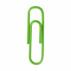 JAM PAPER - Colore norme 1" Trombones, Lime Green, 2 Paquets de 100-Trombones de qualite superieure fabriques à partir de fil d'acier recouvert de vinyle de haute qualite.