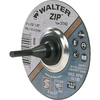 Walter Surface Technologies - Meule À Tronçonner Zip, 4po x 1/16po, Arbre De 3/8po, 19100 Tr/Min, paquet de 12-Matériau abrasif Oxyde d'aluminium
